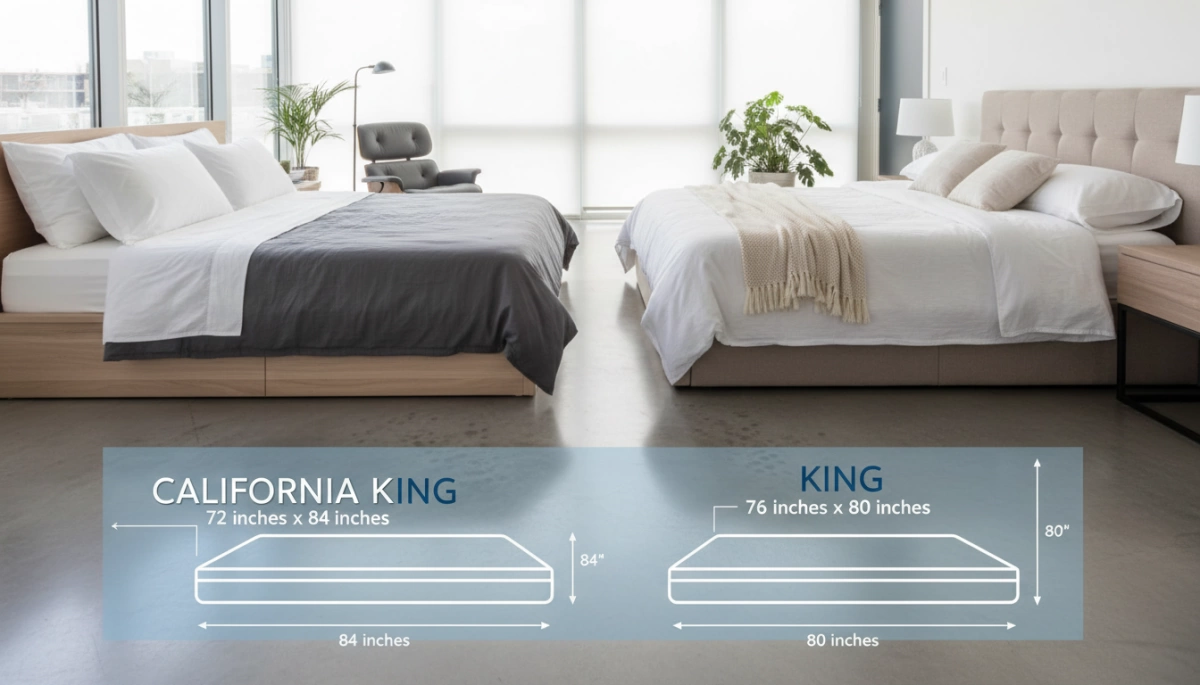 California King vs King Bed Size Guide