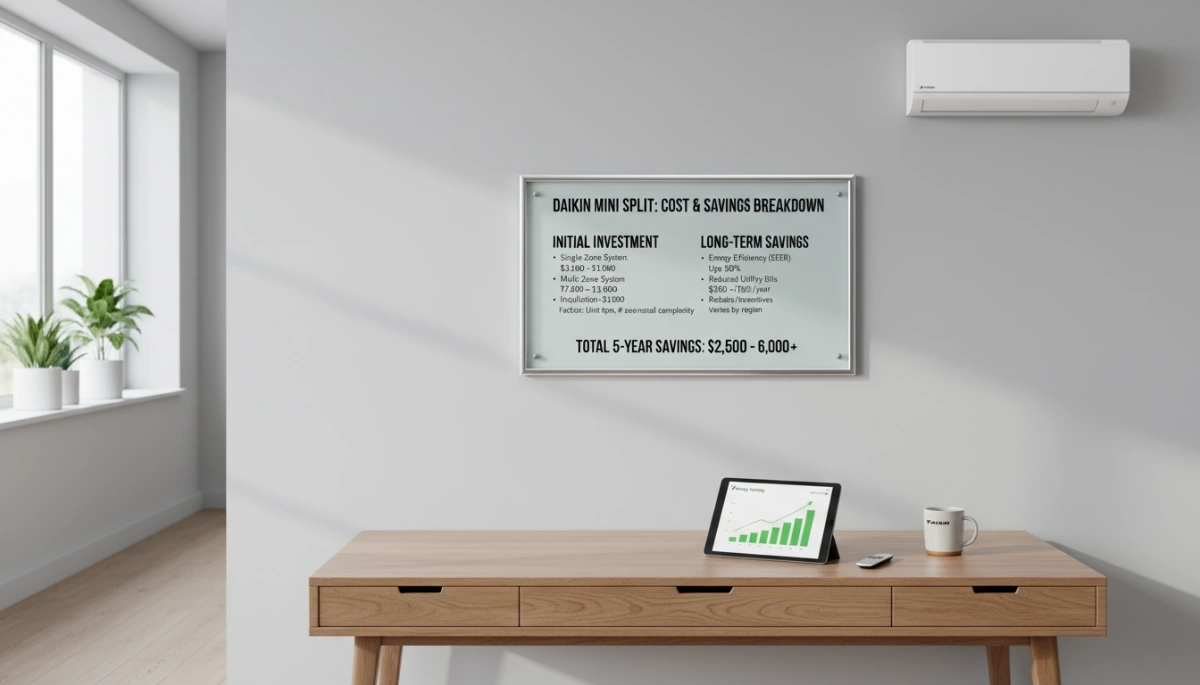 Daikin Mini Split Guide Models Costs Efficiency and Performance 4 Daikin mini split cost breakdown and savings