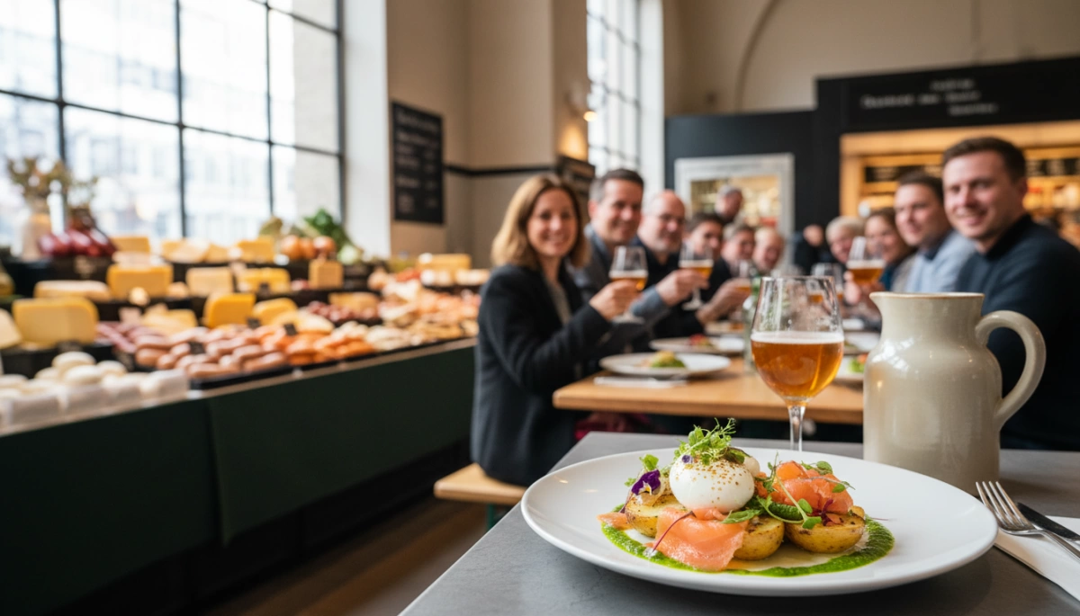 Frankfurt food market and traditional Apfelwein tour