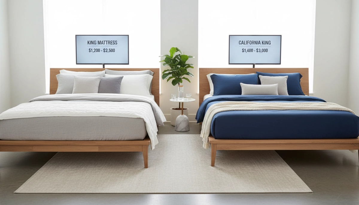 King vs California King mattress cost comparison