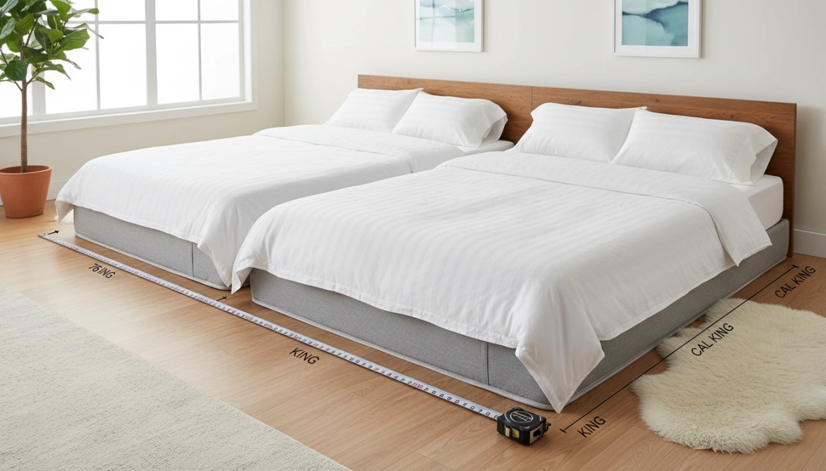 king vs california king mattress comparison