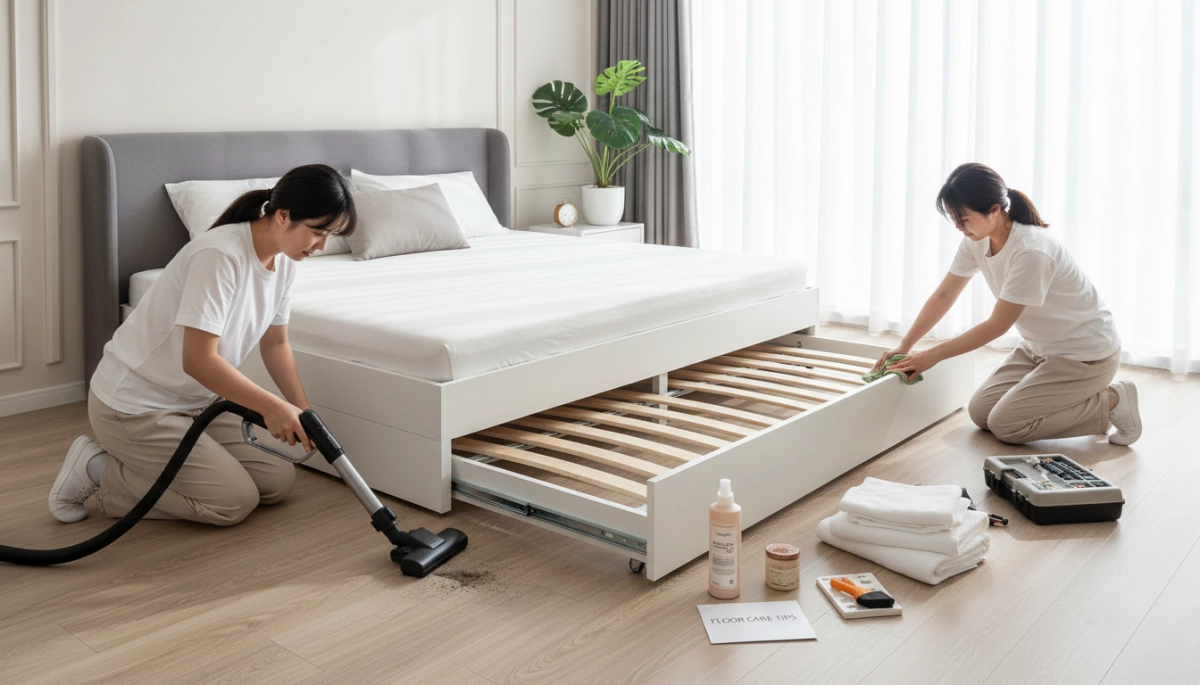 trundle bed flooring setup maintenance tips