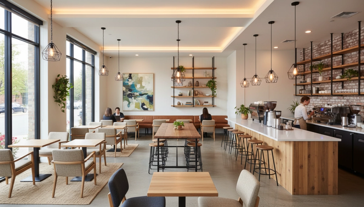 vintage cozy cute cafes near me interior